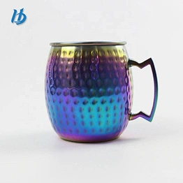 Single wall stainless steel copper moscow mule mug copper mugs custom logo
