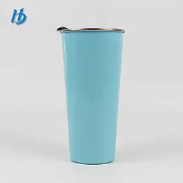 2017 factory direct sale double wall stainless steel vacuum 520ml coffee cup with lid