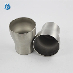 Simple style metal double wall beer mug 250ml coffee mug without lid wholesale