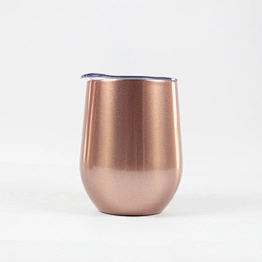 double wall stainless steel vacuum wine cups with lid fashionable beer mug coffee mug milk cup with good quality