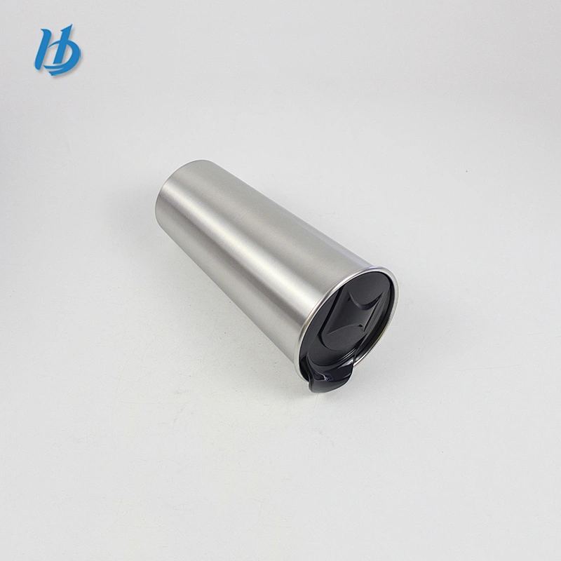 Silver color stainless steel mug 500ml coffee mug with slide lid