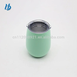 9oz double wall stainless steel vacuum wine mug coffee cup with Customized Wholesale