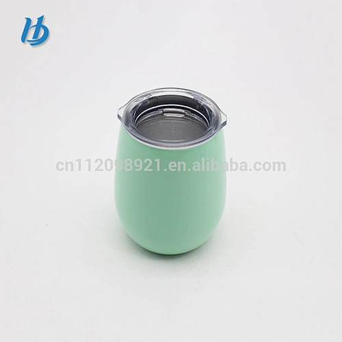 9oz double wall stainless steel vacuum wine mug coffee cup with Customized Wholesale