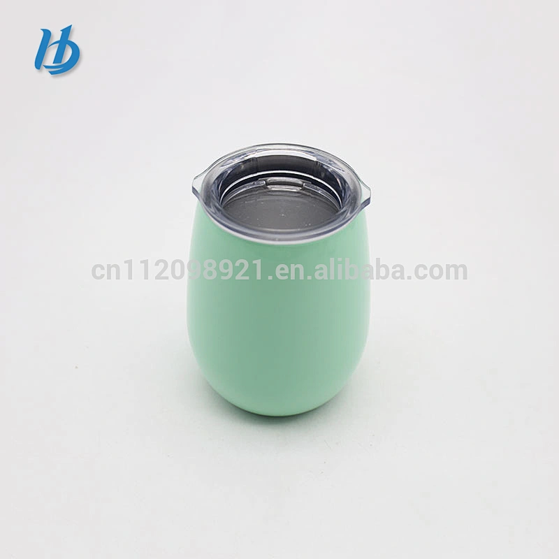 9oz double wall stainless steel vacuum wine mug coffee cup with Customized Wholesale