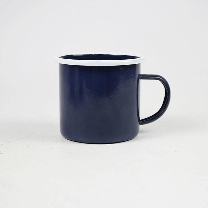 New hot selling stainless steel single rolled rim mug metal mug with handle eco mug