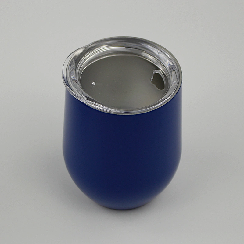 thermal glass for wine 12 oz stainless steel insulated stemless wine glass tumblers