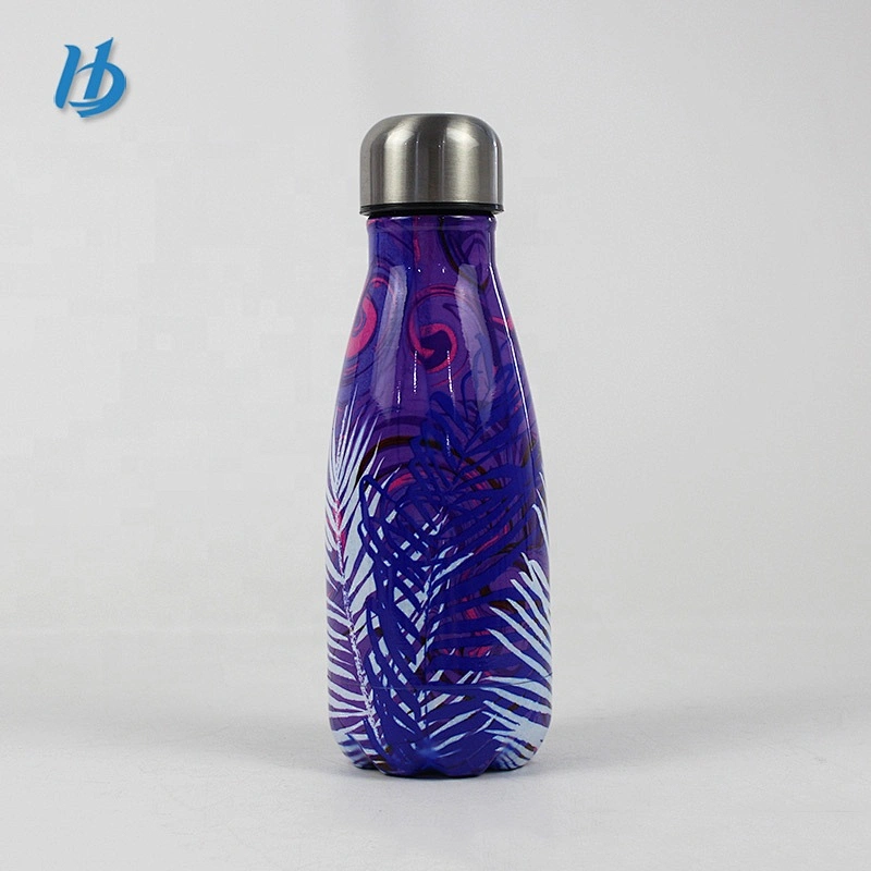 Cute sports water bottle,350ml double wall stainless  cola water bottle customized logo