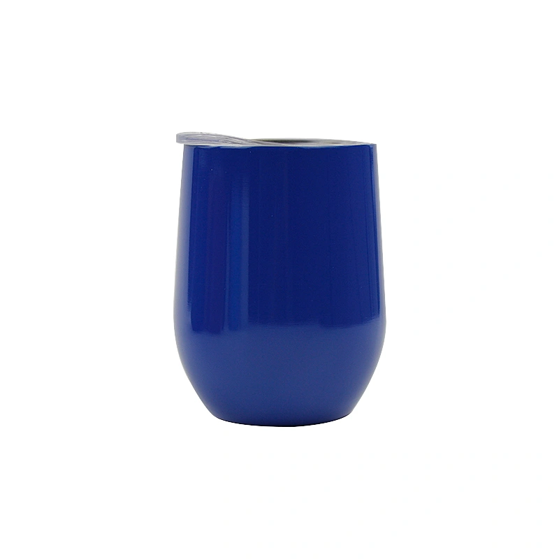 High quality wine glass tumbler 12oz stemless wine glass reusable mug