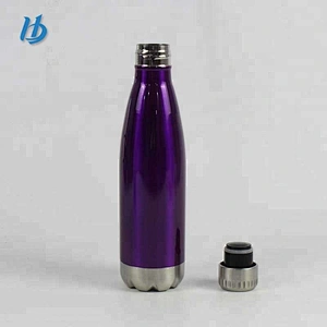 Double wall stainless steel travel bottle vacuum insulated flask custom keeps hot or cold 12 hours personalized tumbler