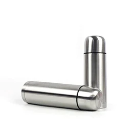 High quality bullet shaped stainless steel hot water bottles