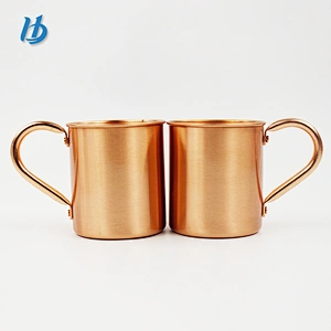 2019 pure copper coffee mug,420ml customized beer mug with handle