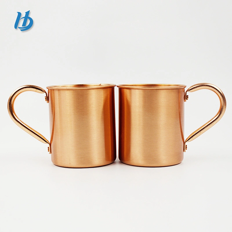 2019 pure copper coffee mug,420ml customized beer mug with handle