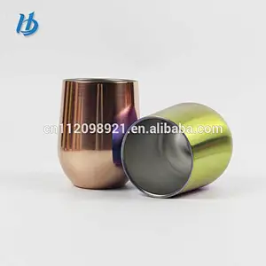 stainless steel cup rose gold wine wholesale cup protein wine glass customized logo