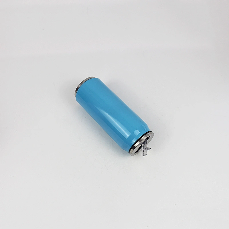 Stainless Steel Double Wall  Can Shaped Coffee Tumbler with Straw