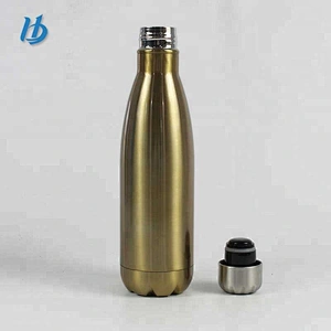 Double wall stainless steel travel bottle vacuum insulated flask custom keeps hot or cold 12 hours personalized tumbler