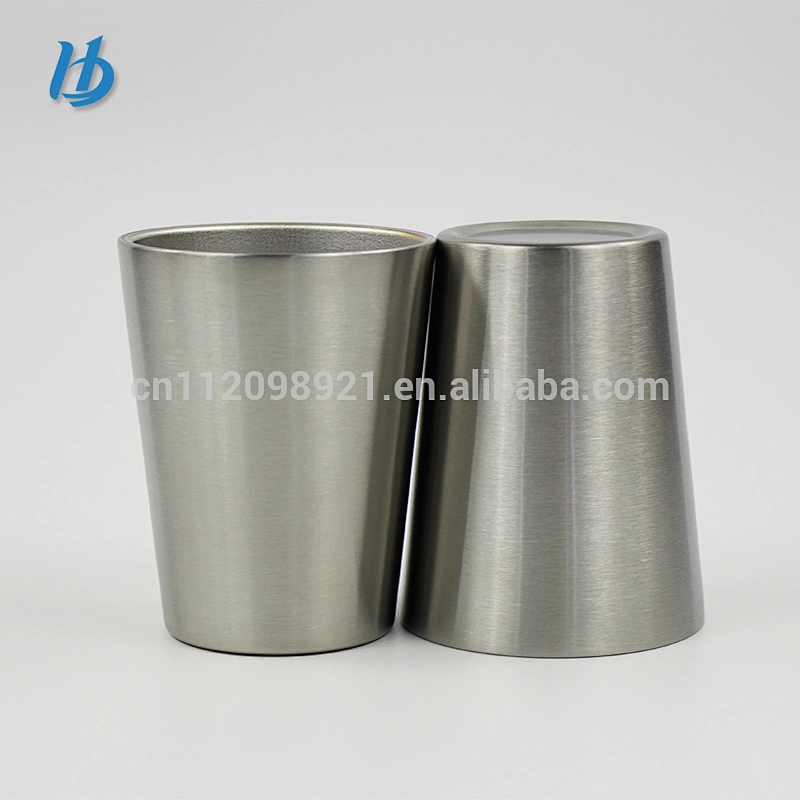 High quality beer mug glass ,8oz metal stainless steel custom double wall cup