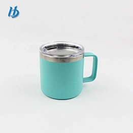 Double wall stainless steel 14 oz mug dimensions vacuum insulated mug best coffee mug with handle