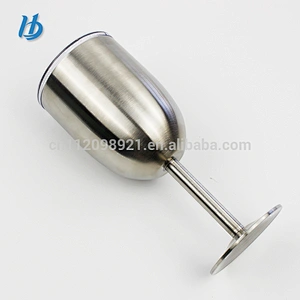 Fashionable simple colored wine glasses goblet,metal stainless steel cup champagne mug