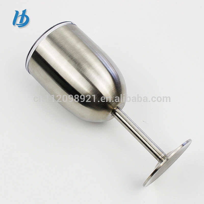Fashionable simple colored wine glasses goblet,metal stainless steel cup champagne mug