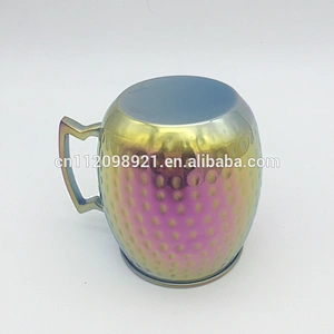 FDA, CE/EU certification moscow mule solid copper mugs, solid stainless mug for moscow mule