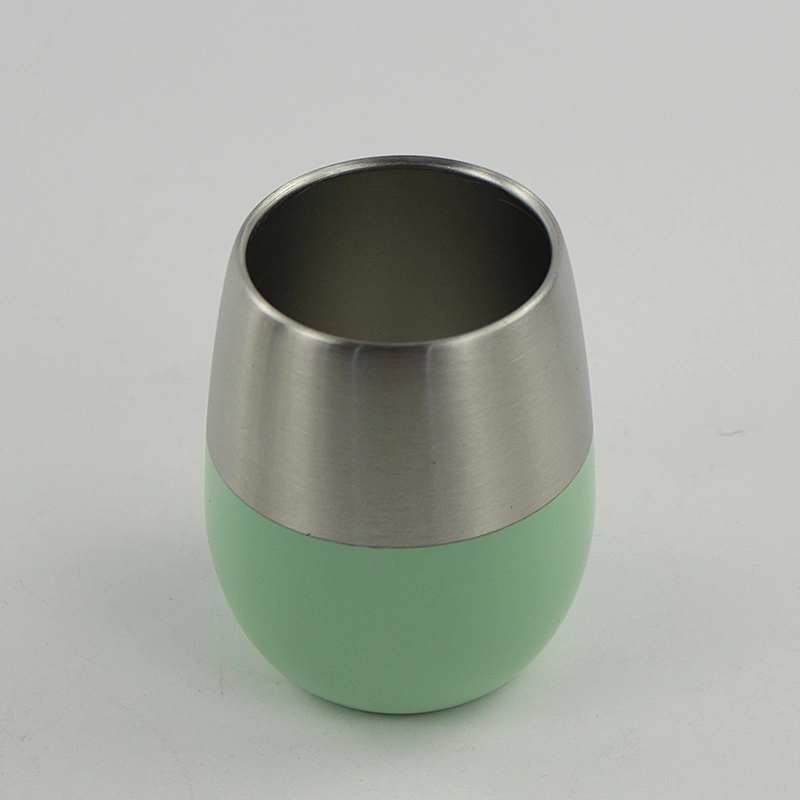 steel tumbler  stainless steel double wall insulated wine glass cooler  e mini wine glass shot glasses