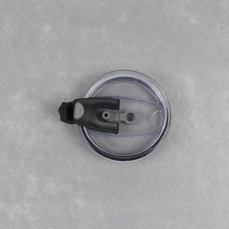 Latest plastic silica gel transparent cup cover stainless steel insulation Cup sliding cover plastic sliding lid