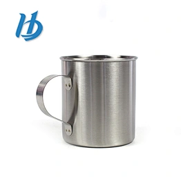 China wholesale high quality coffee 304 stainless steel single layer mugs with handle