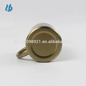 Best quality product stainless steel red handle coffee mugs double layer with insulated