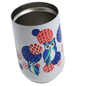 18 oz stainless steel wine glasses stemless wine glass