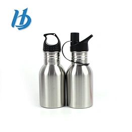 Drinking water bottle silver color 304 stainless steel with straw wholesale stainless steel spray bottle
