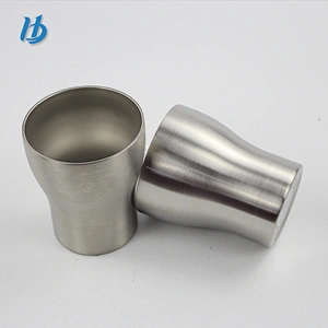 Simple style metal double wall beer mug 250ml coffee mug without lid wholesale