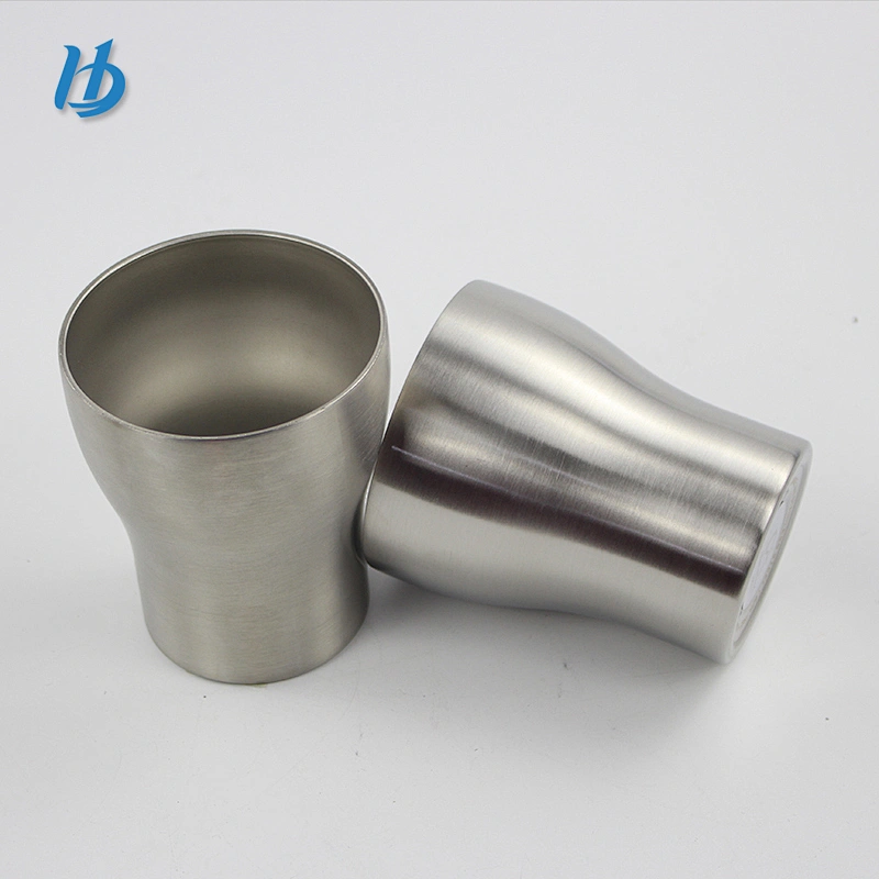 Simple style metal double wall beer mug 250ml coffee mug without lid wholesale