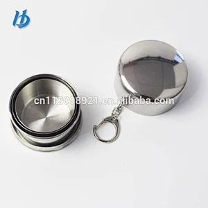 2018 New Product stainless steel Portable Folding Drinking cup/Telescopic Convenient Scaling Flexible cup