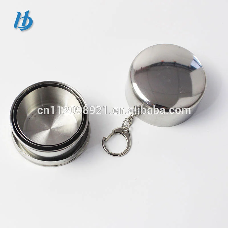 2018 New Product stainless steel Portable Folding Drinking cup/Telescopic Convenient Scaling Flexible cup