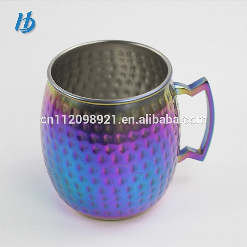 Factory price OEM 304 stainless steel electroplated mug hammer mug for gift
