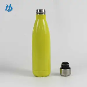 500ml  Vacuum Sealed Double Insulated Stainless Steel Water Bottle, Cola Shape, Venetian Dark Rose Gold