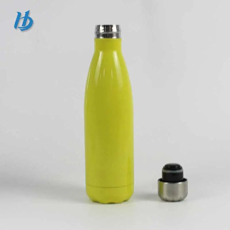 500ml  Vacuum Sealed Double Insulated Stainless Steel Water Bottle, Cola Shape, Venetian Dark Rose Gold