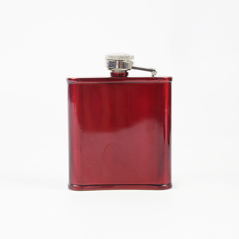 2017 new products stainless steel unique hip flask with sports embossing pattern