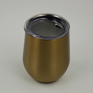 hot selling   stainless steel insulated wine glass  thermal glass  etched wine glass wholesale