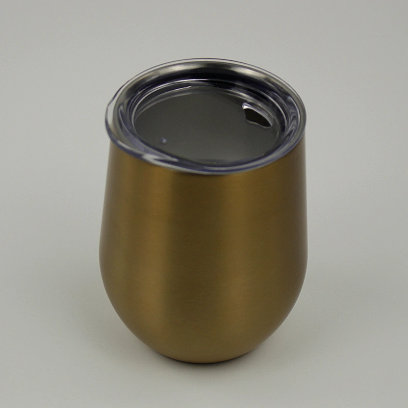 hot selling   stainless steel insulated wine glass  thermal glass  etched wine glass wholesale