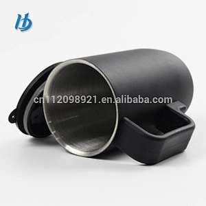2018 fashion design double wall cup,stainless steel double wall cup with lid and handle