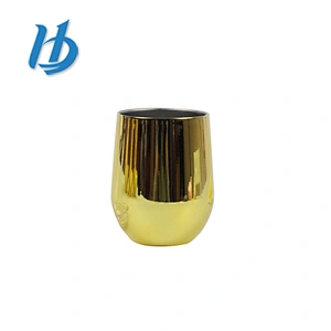 Sophisticated technology electroplated golden 304 stainless steel wine glass