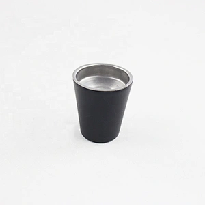 18/8 FDA 6oz Black matte spray paint hip flask with customized logo