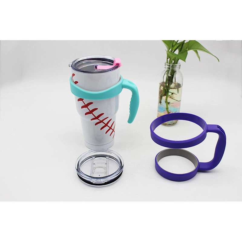 Personalized ceramic double wall vacuum Insulated Spray Painting 30oz Stainless Steel Wine Tumbler With Lid