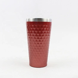 Sublimation travel mug,350ml double wall thermal beer mug customized logo