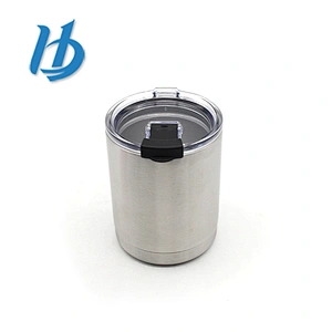 Amazon hot sell 18/8 stainless steel plain insulated 10oz tumbler with lid