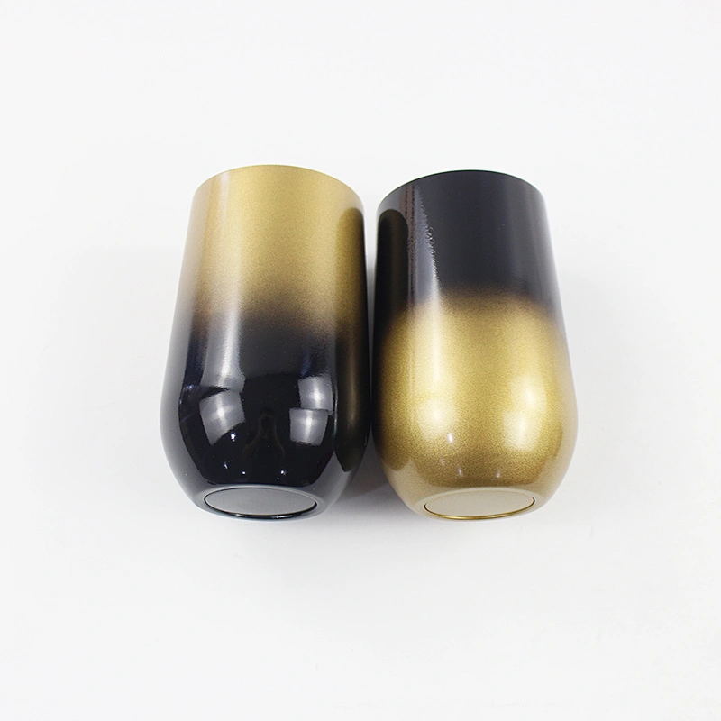 stainless steel stemless wine glass double wall wine glass