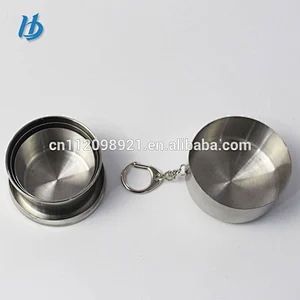 2018 hot Selling Stainless steel Portable Foldable Drink mug/Convenient Telescopic drink cup