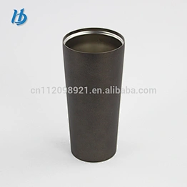450ml Customized Black Plated Double Wall Vacuum Stainless Steel Thermal Beer Mug