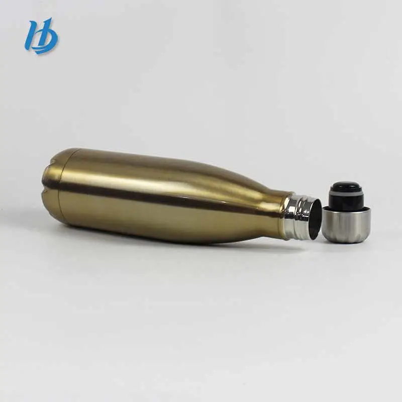 Yongkang Bulk Buying Custom Stainless Steel Protein Shaker Drinking Water Bottles With Gold Color